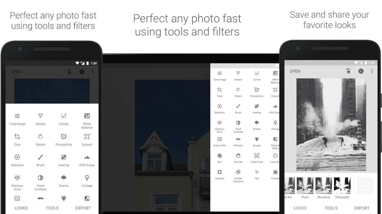 Features of Snapseed